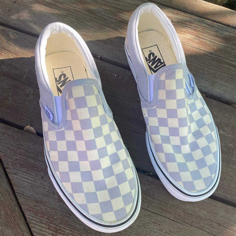 Vans checker slip on shoes.  Only wore a few times.